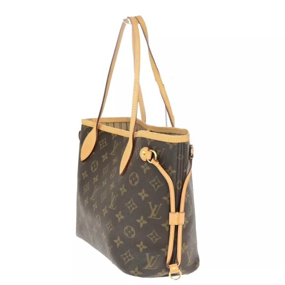LOUIS VUITTON Neverfull PM Shoulder Tote Bag Monogram Leather BN M40155 55YG761 - Picture 7 of 16